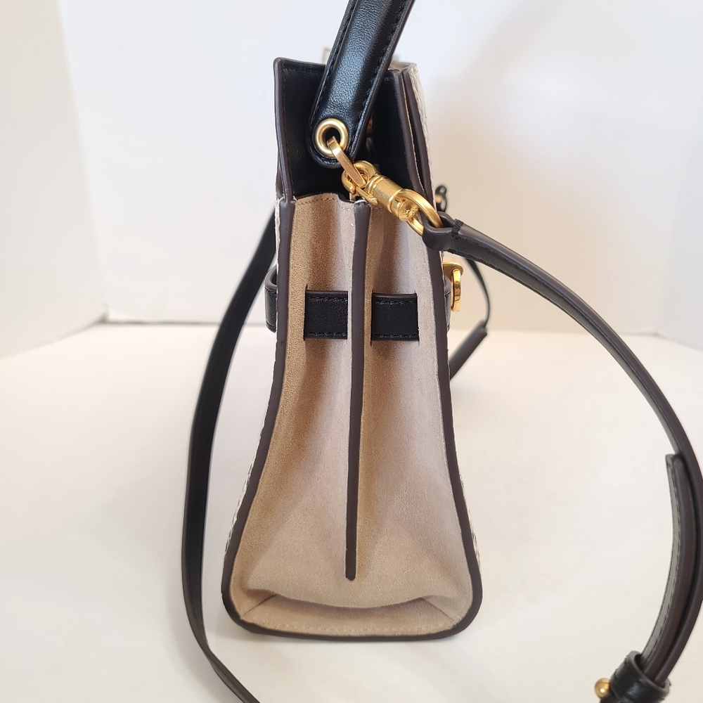 Tory Burch | Lee Radziwill Snake Embossed Small Double Bag in Aspen Multi - Picture 7 of 16